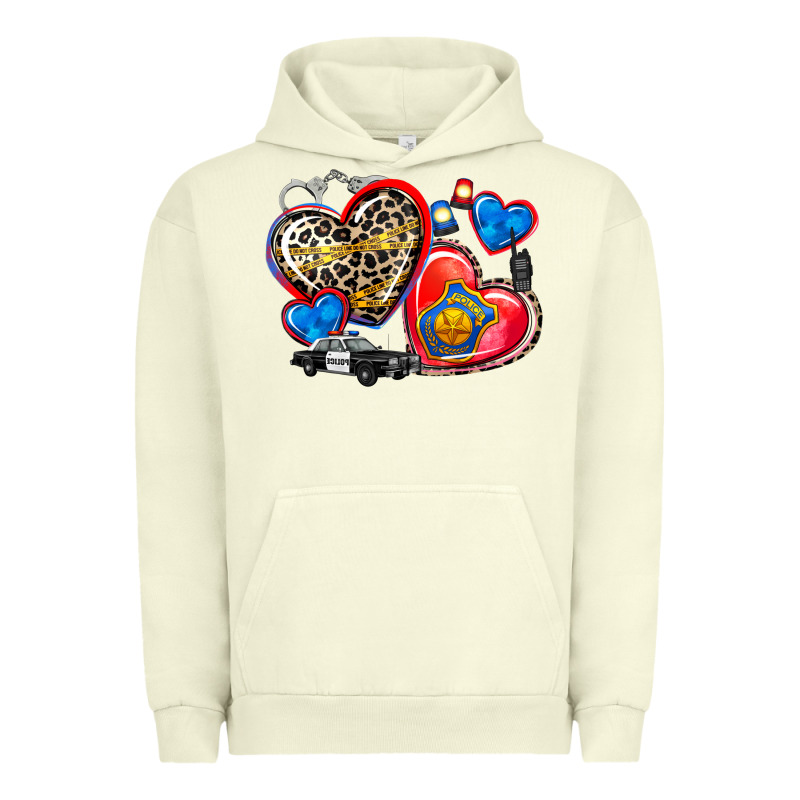 Western Leopard  Police   Hearts Urban Hoodie by AdoDesignShop | Teevron