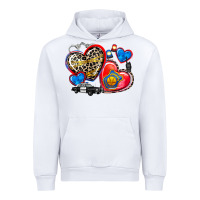 White western leopard  police   hearts Urban Hoodie - AdoDesignShop
