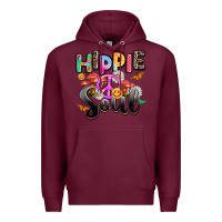 Burgundy hippie soul Premium Hoodie - AdoDesignShop