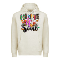 Oatmeal Heather hippie soul Premium Hoodie - AdoDesignShop