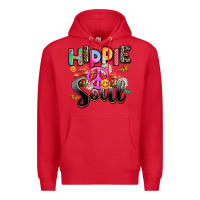 Red hippie soul Premium Hoodie - AdoDesignShop
