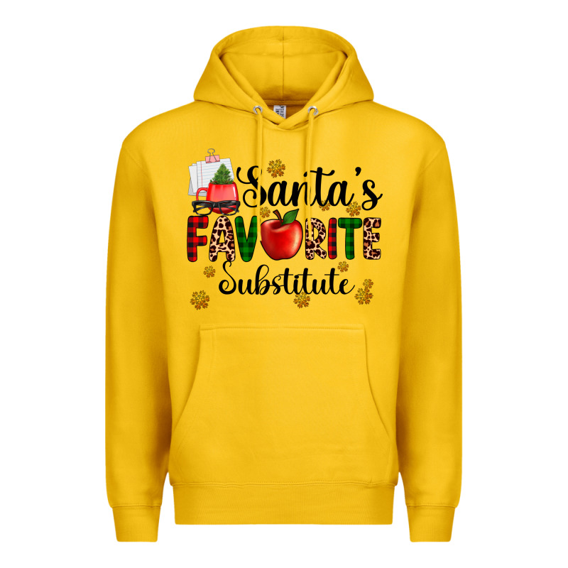 Santa's Favorite Substitute Premium Hoodie by AdoDesignShop | Teevron