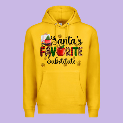 Santa's Favorite Substitute Premium Hoodie Designed By Adodesignshop