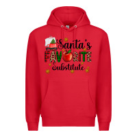 Red santa's favorite substitute Premium Hoodie - AdoDesignShop
