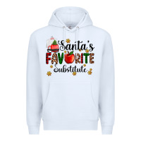 White santa's favorite substitute Premium Hoodie - AdoDesignShop