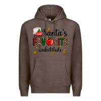 Coffee santa's favorite substitute Premium Hoodie - AdoDesignShop
