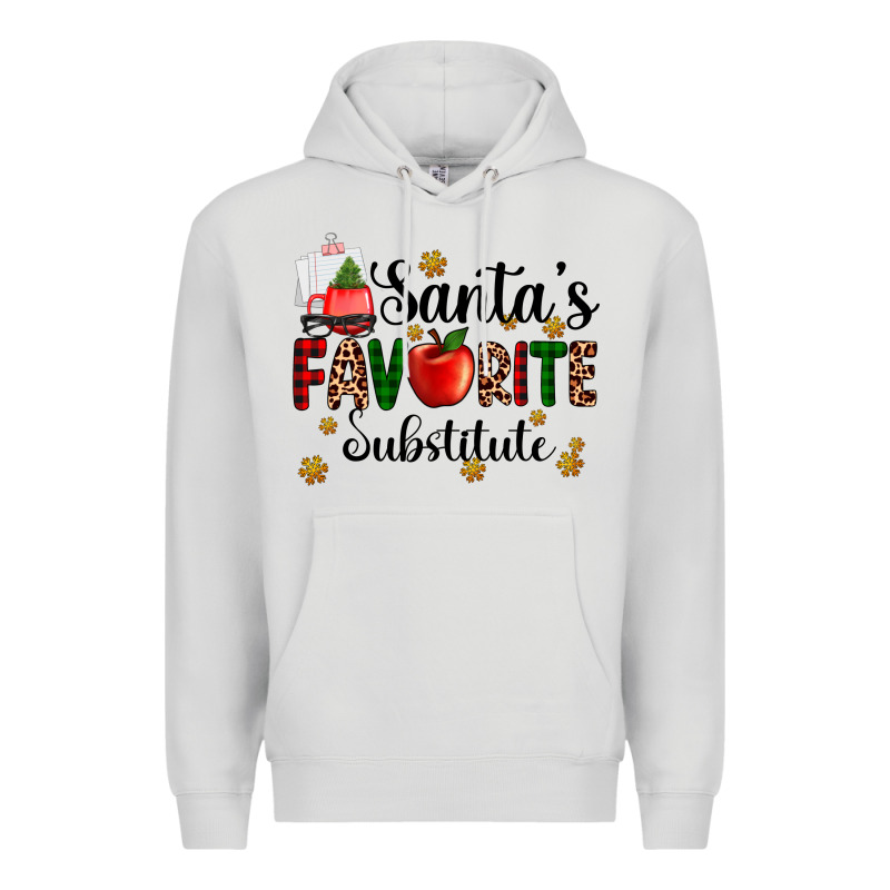 Santa's Favorite Substitute Premium Hoodie by AdoDesignShop | Teevron