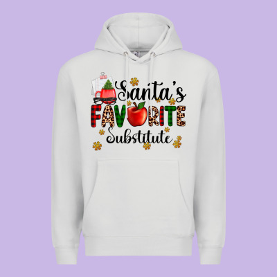 Santa's Favorite Substitute Premium Hoodie Designed By Adodesignshop