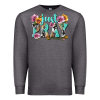 Charcoal Heather just pray Premium Sweatshirt - texasbilliewilder