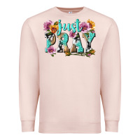 Pale Pink just pray Premium Sweatshirt - texasbilliewilder