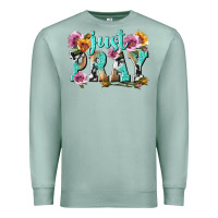 Seafoam just pray Premium Sweatshirt - texasbilliewilder