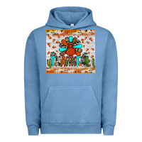 Pigment Pebble Blue thankful turkey Urban Hoodie - JahusDesignShop