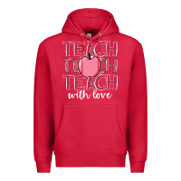 Cardinal teach with love Premium Hoodie - JahusDesignShop