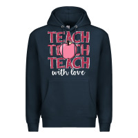 Navy teach with love Premium Hoodie - JahusDesignShop