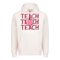 Pale Pink teach with love Premium Hoodie - JahusDesignShop