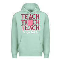Seafoam teach with love Premium Hoodie - JahusDesignShop
