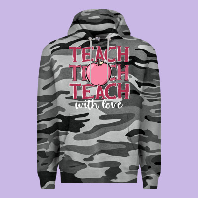 Teach With Love Premium Hoodie Designed By Jahusdesignshop