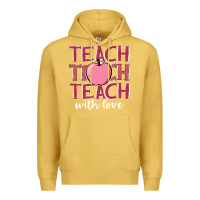 Antique Gold teach with love Premium Hoodie - JahusDesignShop