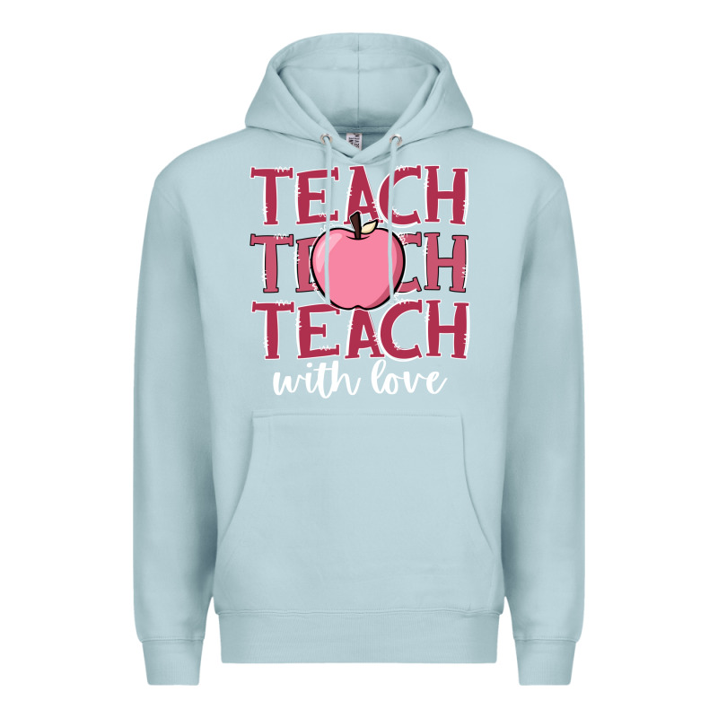 Teach With Love Premium Hoodie by JahusDesignShop | Teevron
