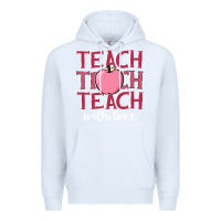 White teach with love Premium Hoodie - JahusDesignShop