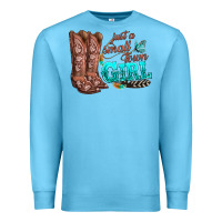 Ocean Blue justas malltown girlie Premium Sweatshirt - texasbilliewilder