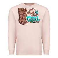 Pale Pink justas malltown girlie Premium Sweatshirt - texasbilliewilder