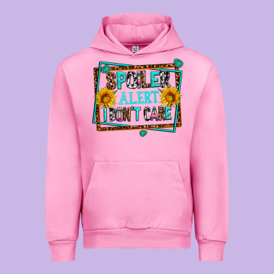 Spoiler Alert I Dont Care Urban Hoodie Designed By Adodesignshop