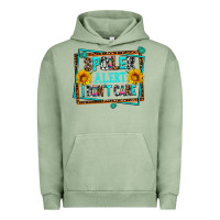 Pigment Oil Green spoiler alert i dont care Urban Hoodie - AdoDesignShop