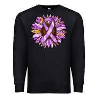 Black Cancer Awareness Sunflower Premium Sweatshirt - RanaPortraitStore