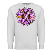 Dove Grey Cancer Awareness Sunflower Premium Sweatshirt - RanaPortraitStore