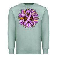 Seafoam Cancer Awareness Sunflower Premium Sweatshirt - RanaPortraitStore