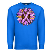True Royal Cancer Awareness Sunflower Premium Sweatshirt - RanaPortraitStore