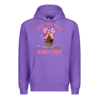 Purple over caffeinated moms club Premium Hoodie - JahusDesignShop