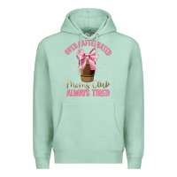 Seafoam over caffeinated moms club Premium Hoodie - JahusDesignShop