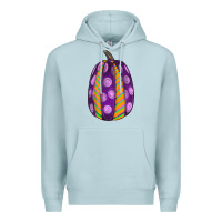 Blue Mist watercolor halloween pumpkin Premium Hoodie - RanaPortraitStore