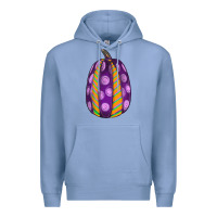 Colony Blue watercolor halloween pumpkin Premium Hoodie - RanaPortraitStore