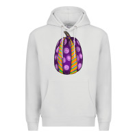 Dove Grey watercolor halloween pumpkin Premium Hoodie - RanaPortraitStore