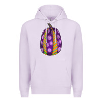 Lilac watercolor halloween pumpkin Premium Hoodie - RanaPortraitStore