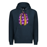 Navy watercolor halloween pumpkin Premium Hoodie - RanaPortraitStore