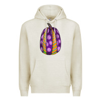 Oatmeal Heather watercolor halloween pumpkin Premium Hoodie - RanaPortraitStore