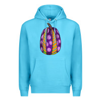 Ocean Blue watercolor halloween pumpkin Premium Hoodie - RanaPortraitStore