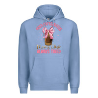 Colony Blue over caffeinated moms club Premium Hoodie - JahusDesignShop