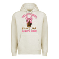 Oatmeal Heather over caffeinated moms club Premium Hoodie - JahusDesignShop