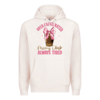 Pale Pink over caffeinated moms club Premium Hoodie - JahusDesignShop