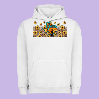 Texas Map Urban Hoodie Designed By Jahusdesignshop