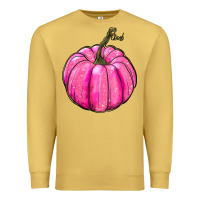 Antique Gold Breast Cancer Awareness Pink Pumpkin Premium Sweatshirt - RanaPortraitStore