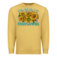 Antique Gold just a girl who loves sunflower Premium Sweatshirt - texasbilliewilder