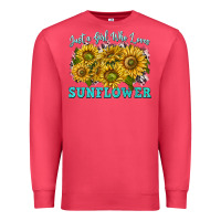 Cardinal just a girl who loves sunflower Premium Sweatshirt - texasbilliewilder