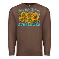 Chestnut just a girl who loves sunflower Premium Sweatshirt - texasbilliewilder