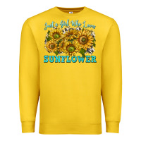 Lemon just a girl who loves sunflower Premium Sweatshirt - texasbilliewilder